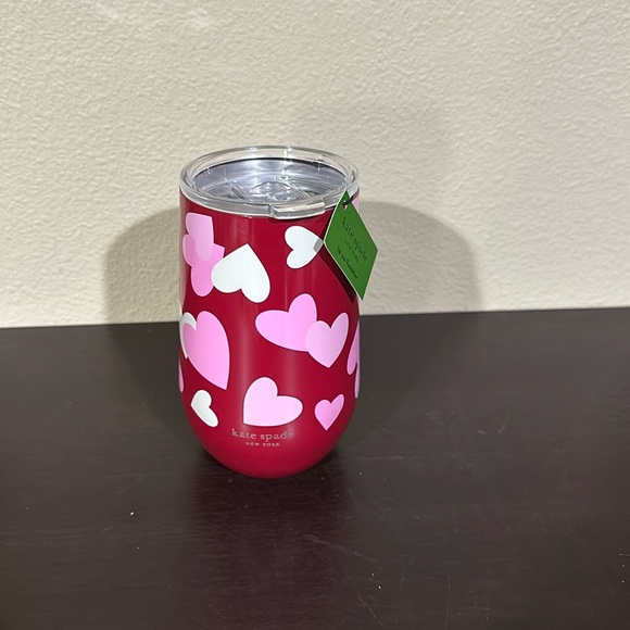 NWT Kate Spade 16oz stainless steel wine tumbler - Picture 1 of 5